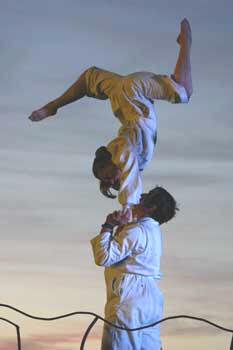 Claire Ashmore and partner - acro duo.