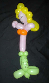 Balloon model of mermaid