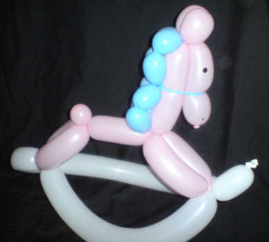 Balloon model of rocking horse