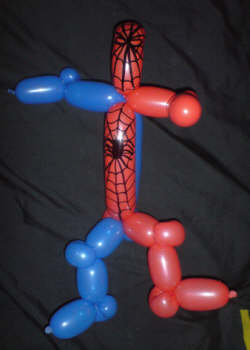 Balloon model of Spiderman