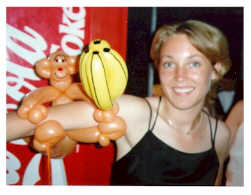 A balloon monkey & bananas from Kevin.