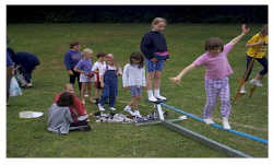 Walking the tightrope.