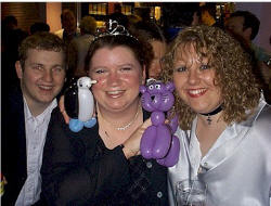 Balloon models made at a University ball.