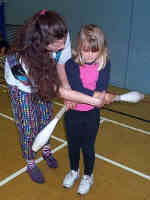 Teaching club swinging.