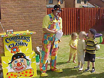 Cobblers entertains at a birthday party