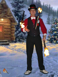 Dave fireman - fire juggling