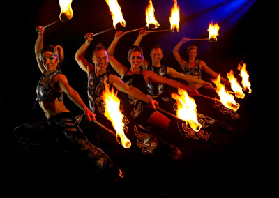 Flame Oz gropu of fire performers