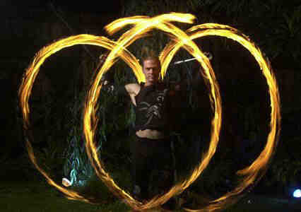 Flame Oz fire performers for corprate events