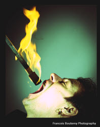Dave fire eating