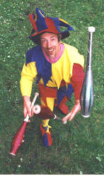 Kris Katchit - Medieval Jester for the past 11 years at the Ludlow Festival of Crafts.
