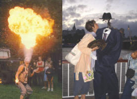 Fire breather and The Invisible Man