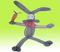 A balloon rabbit