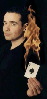 Marc Oberon, master magician. Available to book through Aurora's Carnival.