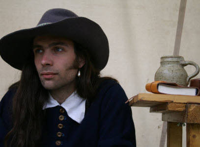 17th century re-enactor