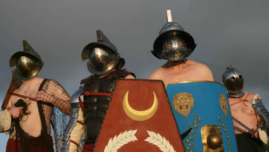 Gladiators re-enactors