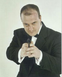 Paul Douglas, keyboard player - James Bond tribute band.