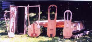 Four Lyres from L - R Ancient Greek, Roman, Anglo Saxon & crwth.