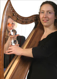 Crystal Music Box - Celtic harp and contact juggling