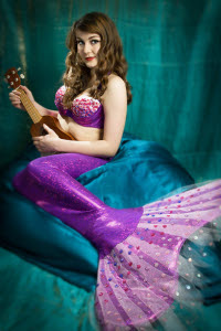 Mermaid entertainer and performers