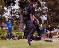 Jumping over that yo yo
