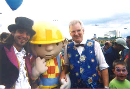 Stripey Joe counts Bob the Builder among his many showbiz friends.