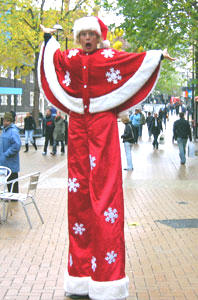 Dainty Sue - Xmas stilt character
