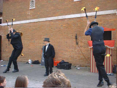 Earthbound Misfits - fire juggling