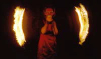 Fire performers from Edinburgh