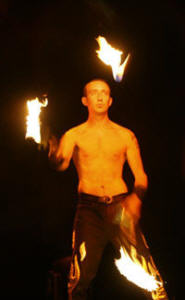 Rob Fiery fire juggler