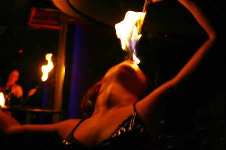 Megan Jones fire eating