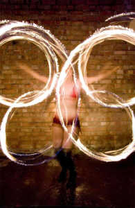 Megan Jones, fire poi artist