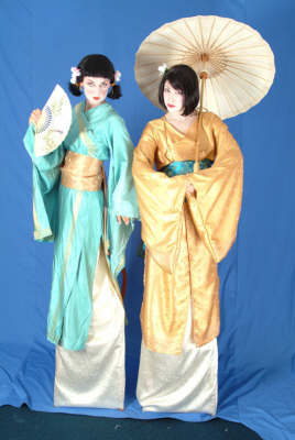 Surface Tension Geisha stiltwalkers