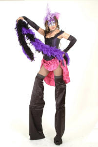 Masquerade stilt costume