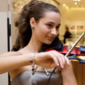 Olga D electric violinist from circusperformers and Auroras Carnival