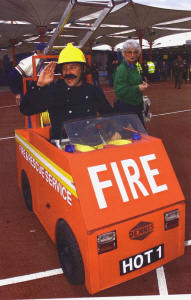 Bob motorised fireman walkabout act