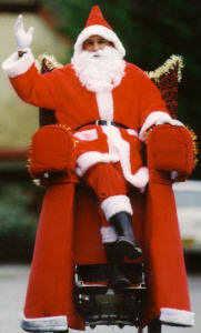 Bob gliding santa motorised walkabout act