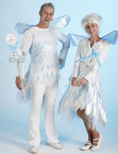 Balloon Modelling Ice Faries from circusperformers.co.uk and aurorascarnival.co.uk