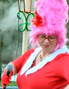 Mrs Christmas sings from circusperformers.co.uk and aurorascarnival.co.uk