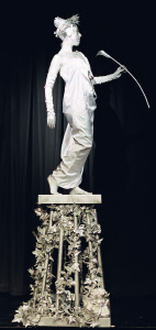 Art Deco Human Statue from circusperformers.co.uk and aurorascarnival.co.uk