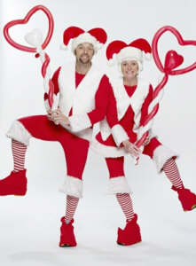 Christmas balloon modellers Truelee Peachi